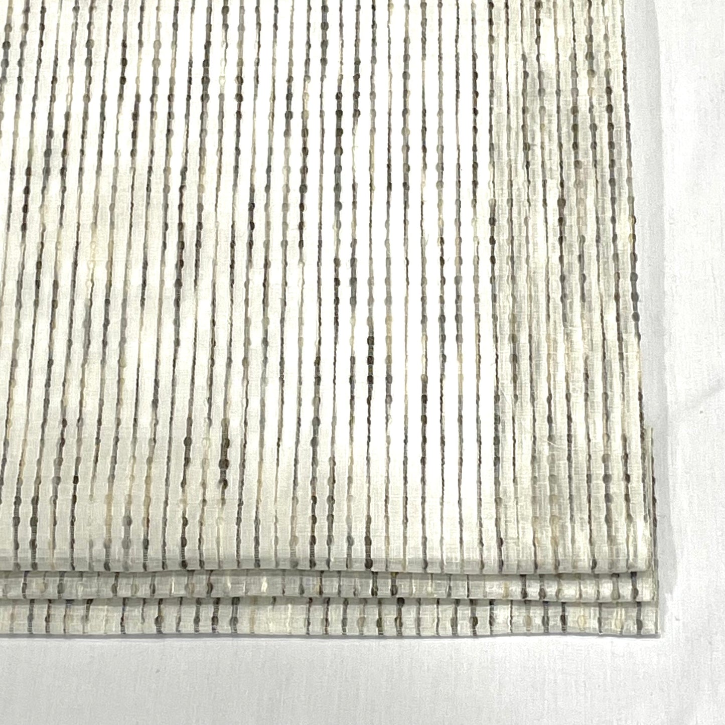 Dot Embroidery Gray Sheer Linen Flat Roman Shade, CL1032