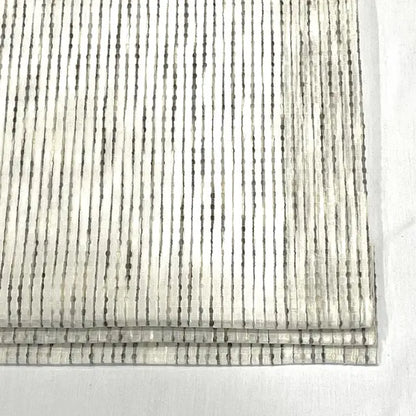 Dot Embroidery Gray Sheer Linen Flat Roman Shade, CL1032
