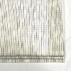 Dot Embroidery Gray Sheer Linen Flat Casual Roman Shade / CL1032