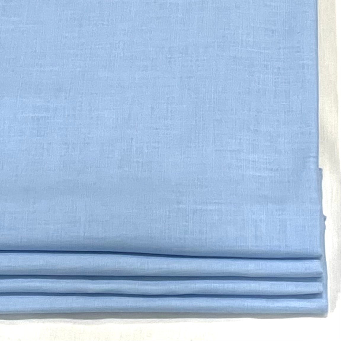 Light Baby Blue Natural Linen Flat Relaxed Roman Shade, Blackout Shade, CL1010