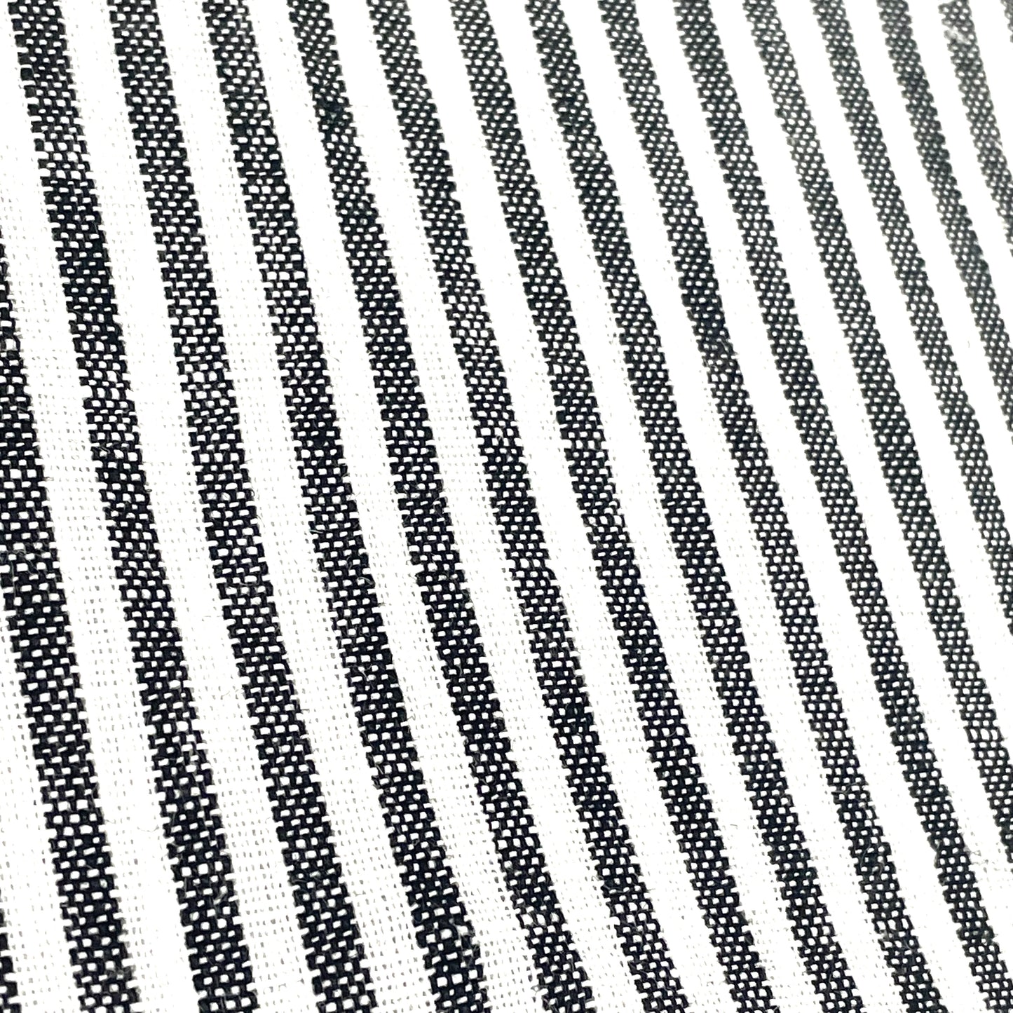 Black and white Striped 100% Natural Linen Fabric By The Yard/53" Width/CL1080 - Classic & Modern Home