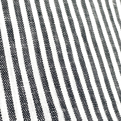 Black and white Striped 100% Natural Linen Fabric By The Yard/53" Width/CL1080 - Classic & Modern Home