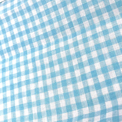 Checkered Pattern 100% Natural Linen Flat Roman Shade, Relaxed Roman Shade/CL1083