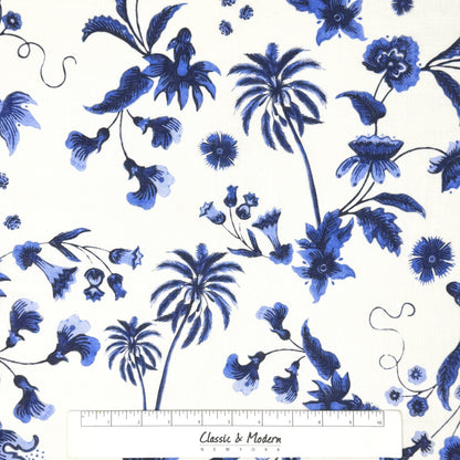 Blossom Flower Handkerchief Light Weight 100% Linen Fabric By The Yard, 57"Width, CL1111