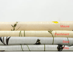 Bloom Plant Garden Print 100% Lightweight Linen Relaxed Roman Shade/CL1106