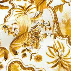 Palm Tree Tropical Handkerchief Light Weight 100% Linen Fabric By The Yard/57" Width/CL1108