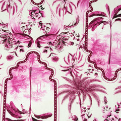 Palm Tree Tropical Handkerchief Light Weight 100% Linen Fabric By The Yard/57" Width/CL1108