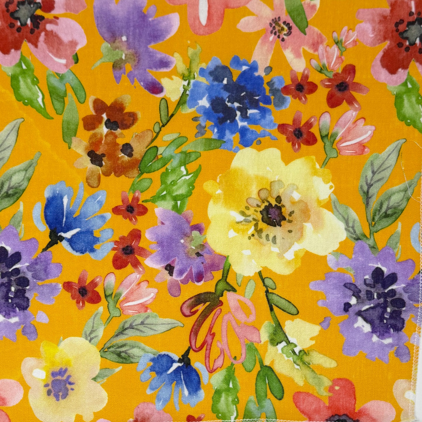 Floral Handkerchief Light Weight 100% Linen Fabric By The Yard, 58"Width, CL1103