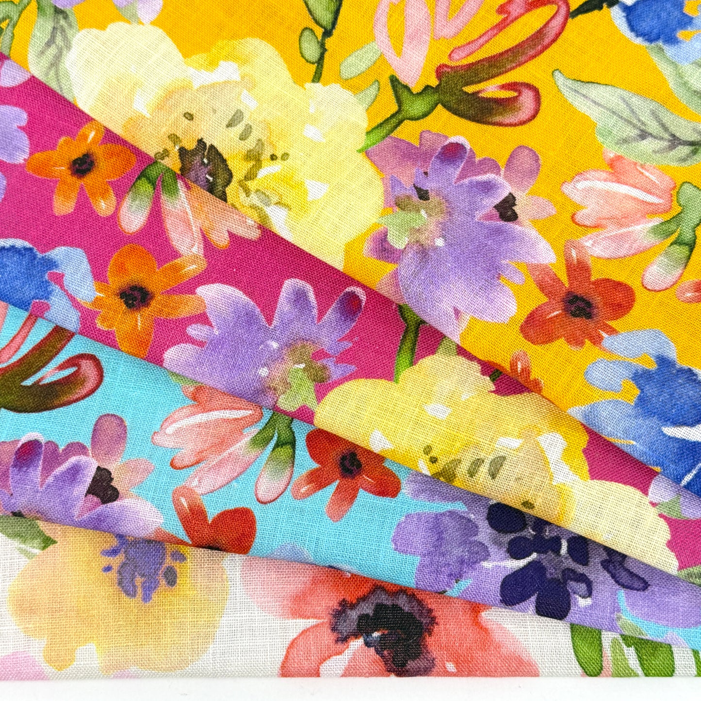 Floral Handkerchief Light Weight 100% Linen Fabric By The Yard, 58"Width, CL1103
