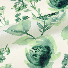 Water Roses Light Weight 100% Linen Fabric By The Yard/57" Width/CL1105