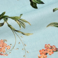 Plant Garden Handkerchief Light Weight 100% Linen Fabric By The Yard/57" Width/CL1104