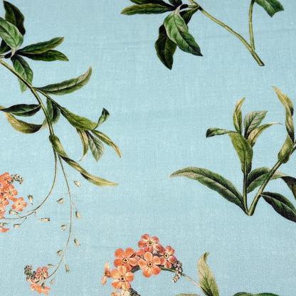 Plant Garden Handkerchief Light Weight 100% Linen Fabric By The Yard, 57"Width, CL1104