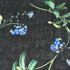 Plant Garden Handkerchief Light Weight 100% Linen Fabric By The Yard/57" Width/CL1104