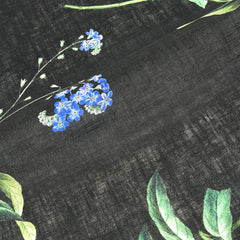 Plant Garden Handkerchief Light Weight 100% Linen Fabric By The Yard/57" Width/CL1104