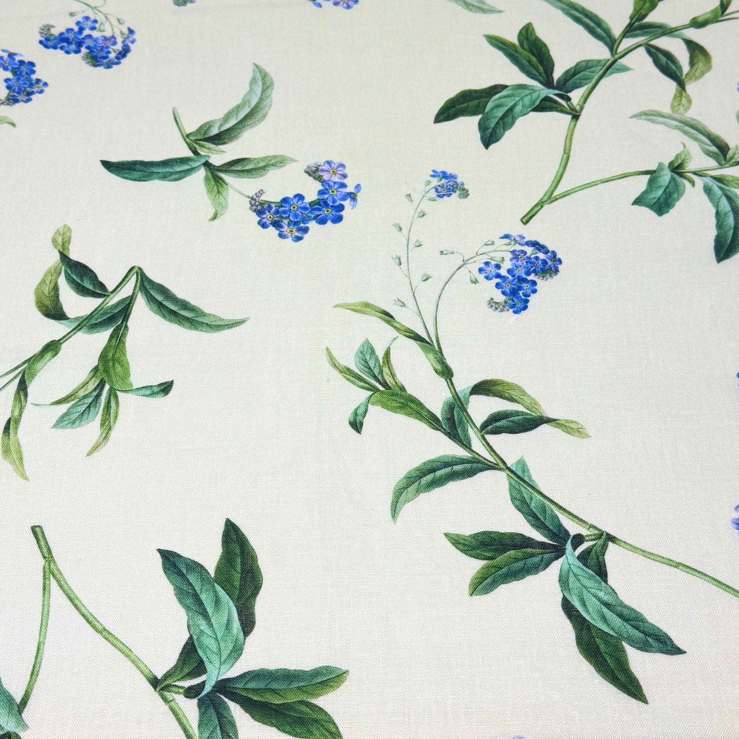 Plant Garden Handkerchief Light Weight 100% Linen Fabric By The Yard, 57"Width, CL1104