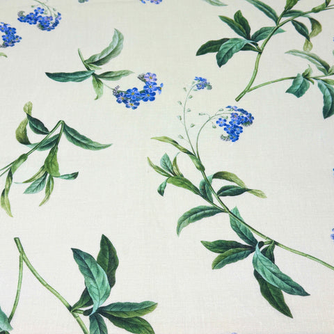 Plant Garden Handkerchief Light Weight 100% Linen Fabric By The Yard/57" Width/CL1104