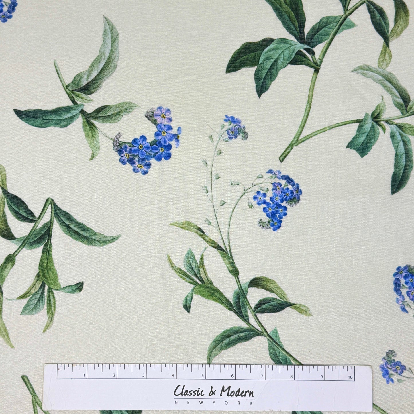 Plant Garden Handkerchief Light Weight 100% Linen Fabric By The Yard, 57"Width, CL1104