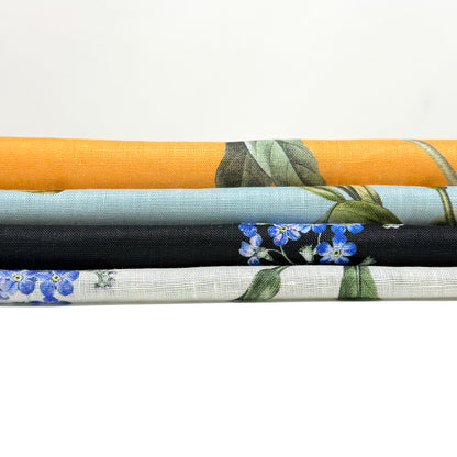 Plant Garden Handkerchief Light Weight 100% Linen Fabric By The Yard, 57"Width, CL1104