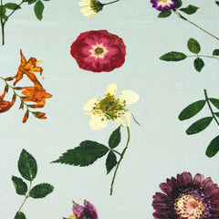 Floral Plants Handkerchief Light Weight 100% Linen Fabric By The Yard/58" Width/CL1109