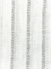 Striped Textured Embroidery Blend Linen Fabric by the Yard / 118" Width / CL1143