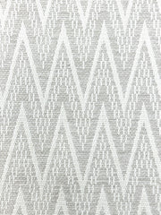 Neutral chevron patterned linen blend fabric for upholstery or curtains.