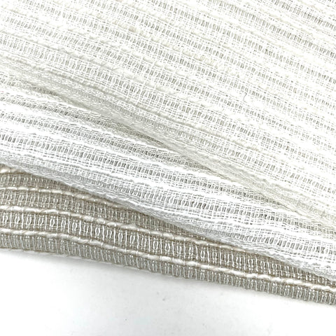 Double Width 100% Natural Sheer Linen Fabric By The Yard, White, Ivory, Curtain, Drapery, Table Top, 118" Width/CL1035