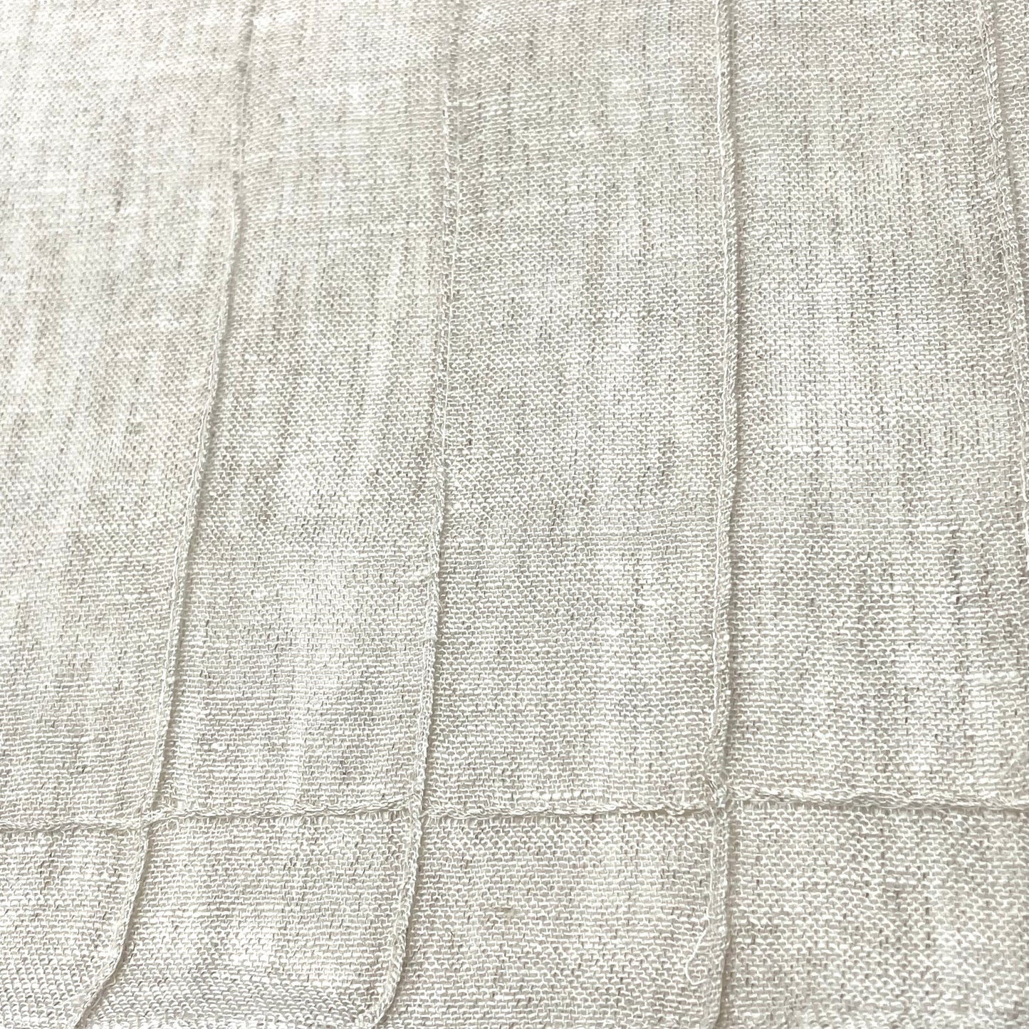 Seamed Blend Linen Flat Relaxed Casual Roman Shade, CL1086