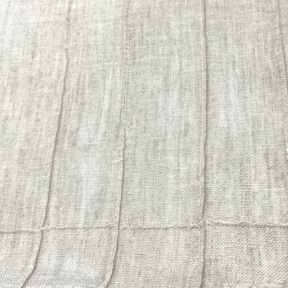 Seamed Blend Linen Flat Relaxed Casual Roman Shade, CL1086