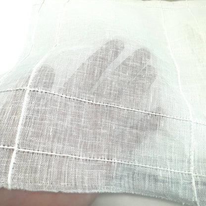 Seamed Blend Linen Flat Relaxed Casual Roman Shade, CL1086