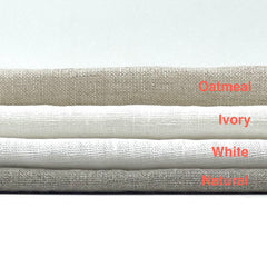 Tumbled Premium 100% Natural Linen Fabric By The Yard, Curtain, Drapery, Table Top, 58" Width/CL1088