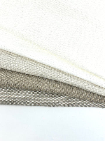 Tumbled Washed Medium Weight Linen Fabric by the Yard / 56" Wide / CL1141