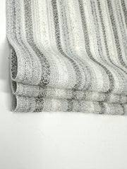 Textured Embroidery Blend Linen Flat Roman Shade / CL1098