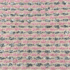 Multi Color Embroidery Modern Geometric Blend Linen Fabric By The Yard/54" Width/CL1151