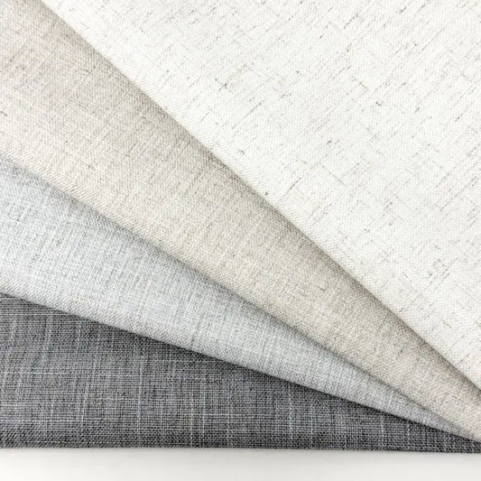 3 Pass Blackout Faux Linen Fabric By The Yard, 54"Width, CL1185