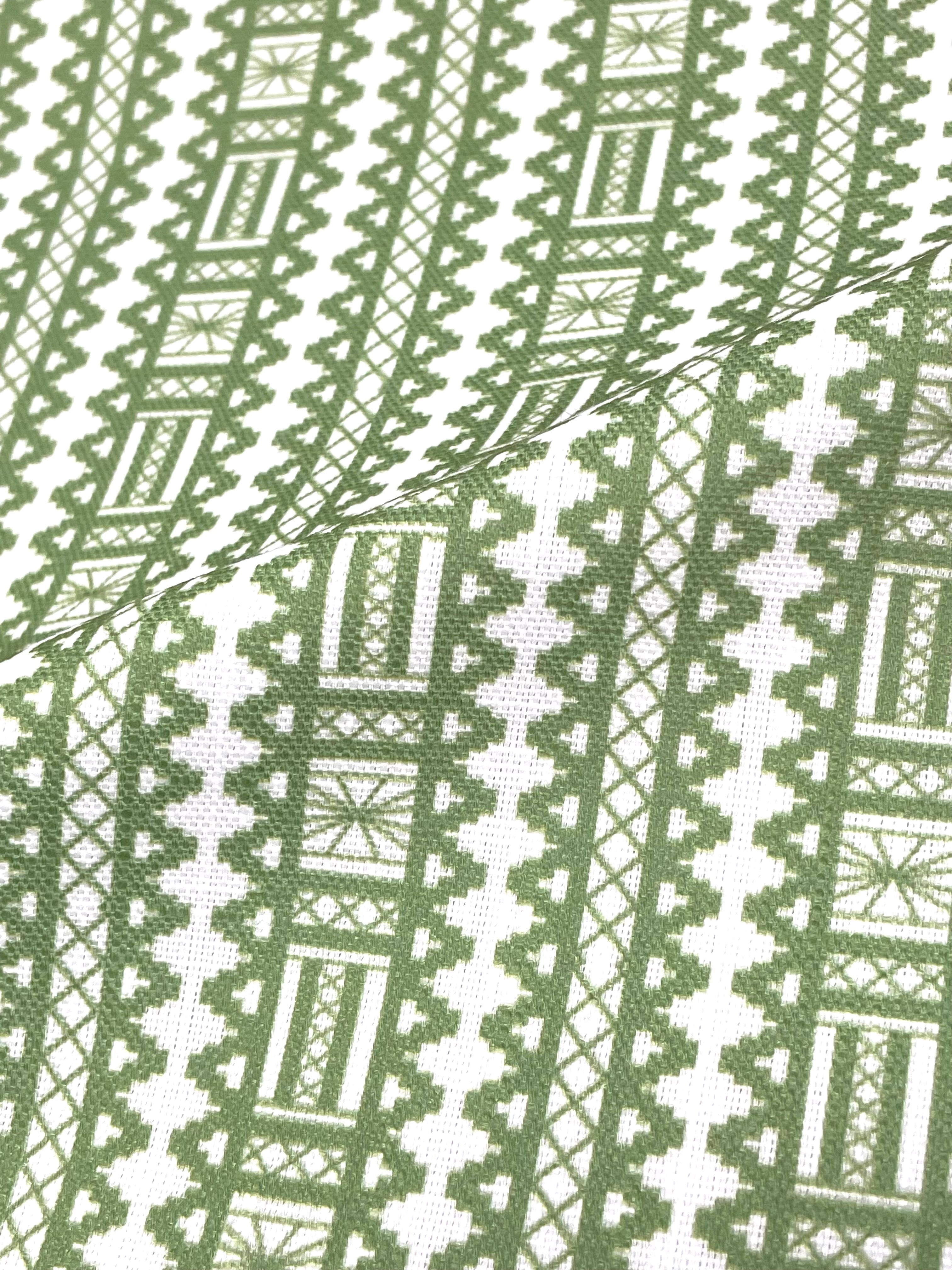 Digital Printed Aztec Stripe Faux Linen Fabric By The Yard, Curtain, Drapery, Table Top, 110" Width/CL1093