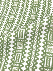 Digital Printed Aztec Stripe Faux Linen Fabric By The Yard, Curtain, Drapery, Table Top, 110" Width/CL1093