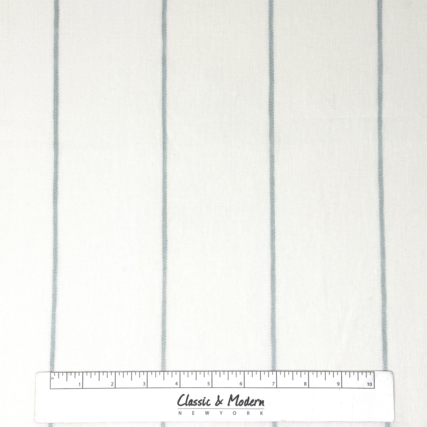 Wide Thin Striped 100% Linen Custom Made Flat Roman Shade/CL1003 - Classic & Modern Home