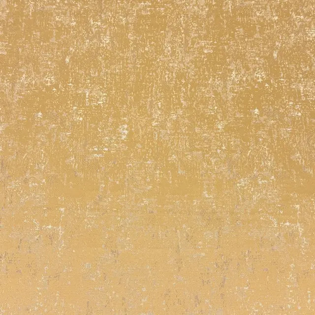 Gold Abstract Distressed Metallic Jacquard Flat Roman Shade, CL1189