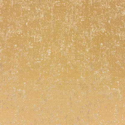 Gold Abstract Distressed Metallic Jacquard Flat Roman Shade, CL1189