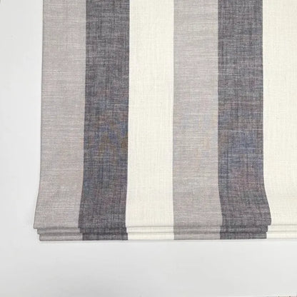 Modern Farmhouse Dark Stripe Flat Roman, CL1193