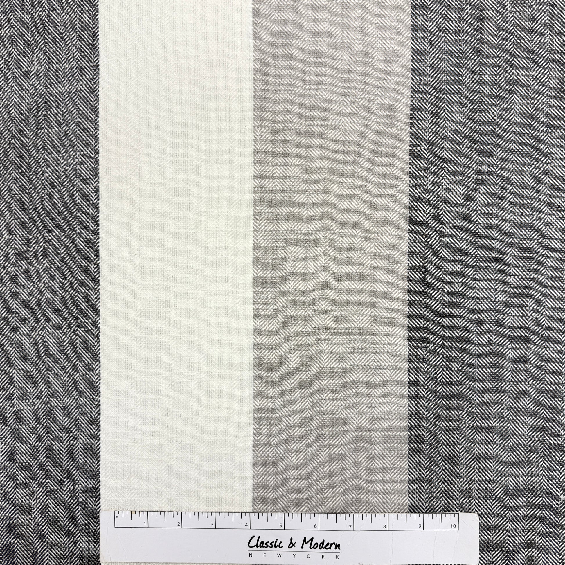 Striped Multi Color Farmhouse Modern Flat Roman Shade/CL1193 - Classic & Modern Home