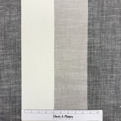 Striped Multi Color Farmhouse Modern Flat Roman Shade/CL1193 - Classic & Modern Home