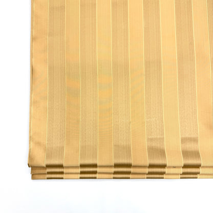 Two ToneGold Stripe Jacquard Flat Roman Shades/CL1190 - Classic & Modern Home