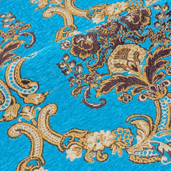 Sage Floral Damask Velbet Classic Relaxed Roman Shade/CL1195