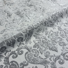 Navy Damask Velvet Classic Flat Roman Shade/CL1196