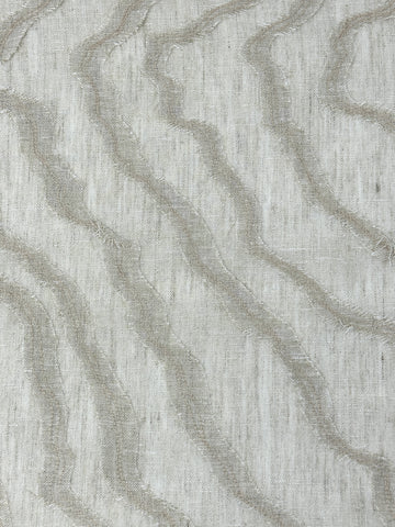 Ruffled Embroidery Blend Linen Fabric / 54" Wide / CL1156