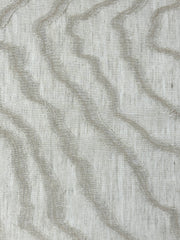 Ruffled Embroidery Blend Linen Fabric / 54" Wide / CL1156