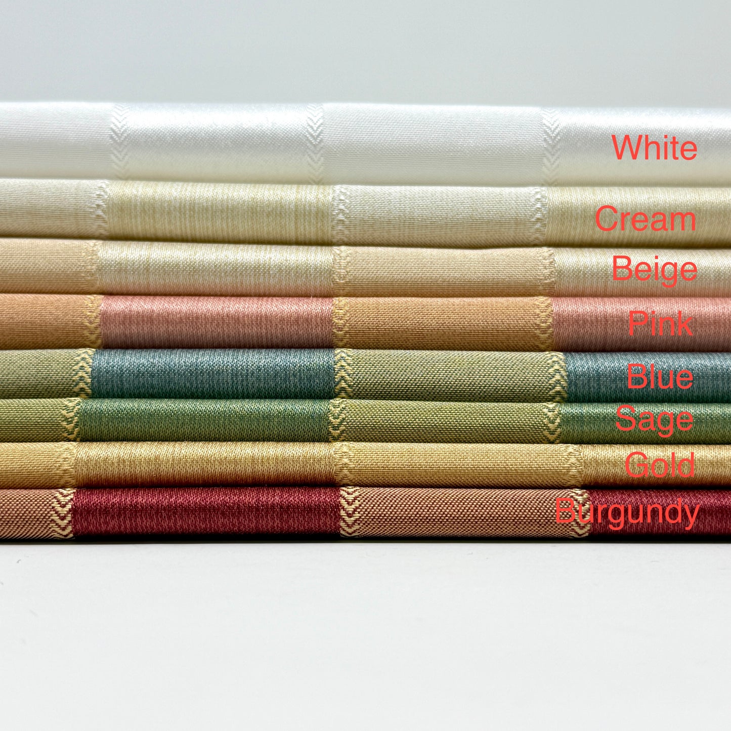 Two ToneGold Stripe Jacquard Flat Roman Shades/CL1190 - Classic & Modern Home