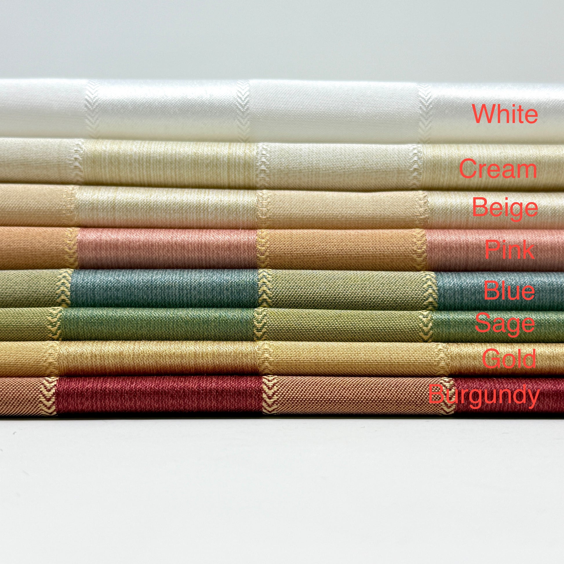 Two ToneGold Stripe Jacquard Flat Roman Shades/CL1190 - Classic & Modern Home