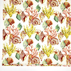 Sea Life Linen Fabric by the Yard/54" Width/CL1159
